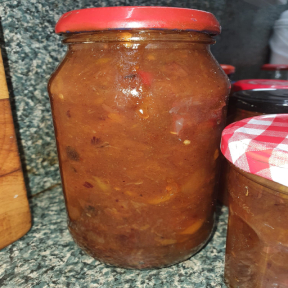 Rhonda's Mango Chutney in a Jar